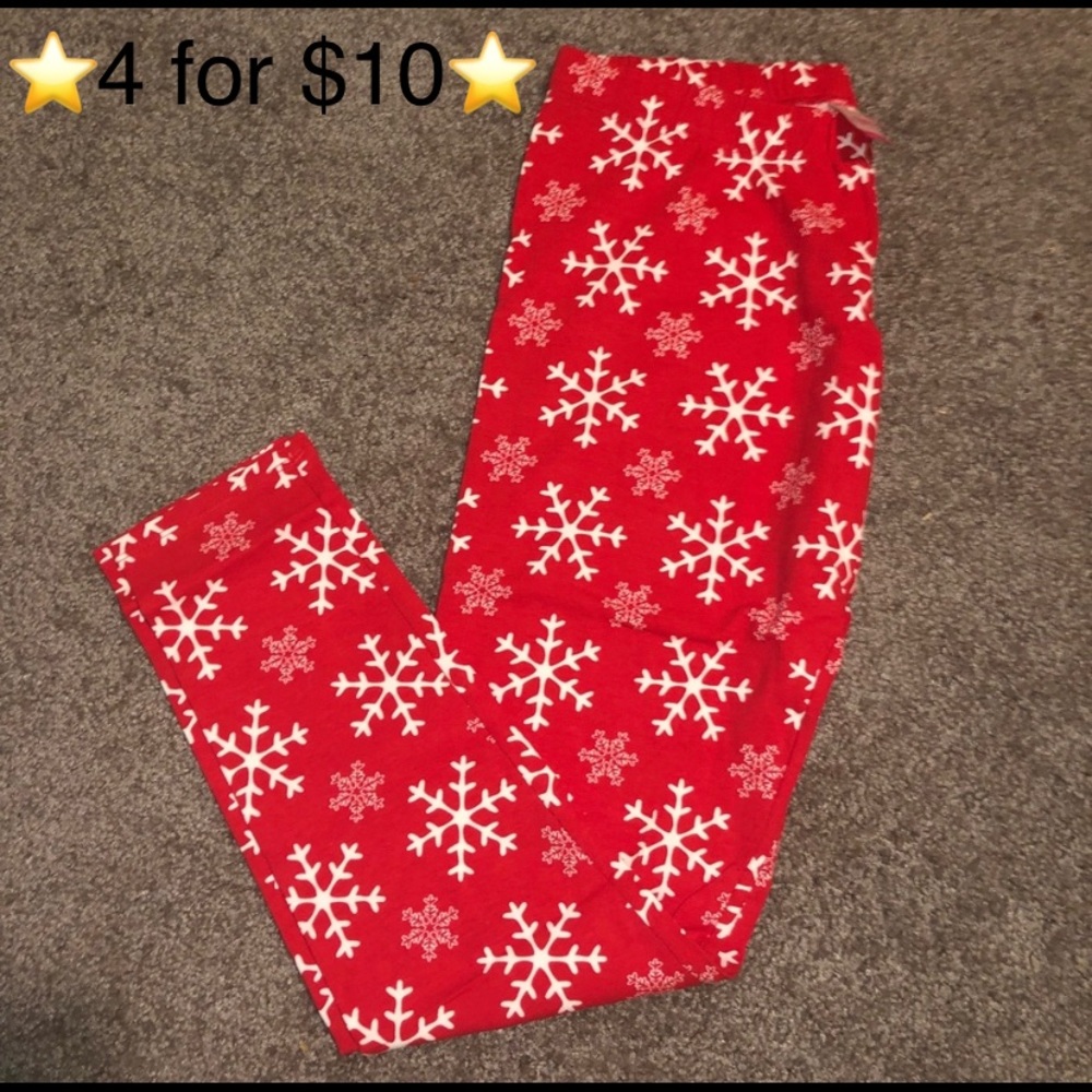 ⭐️4 for $10⭐️Snowflake Leggings